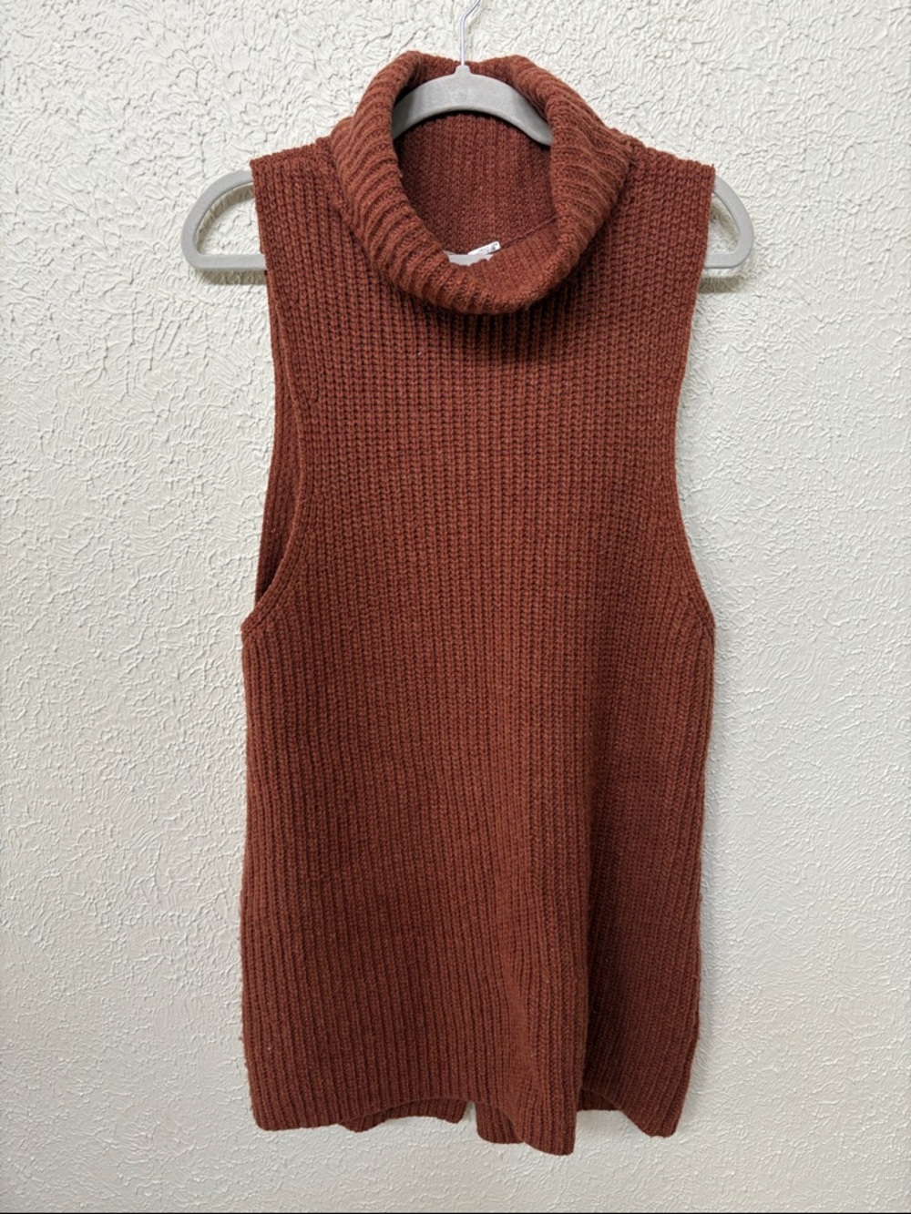 FREE PEOPLE Need It Now Knit Turtleneck Sleeveless Sweater